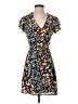 Blue Rain 100% Polyester Print Brown Casual Dress Size XS - photo 1