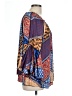 Democracy 100% Rayon Blue 3/4 Sleeve Blouse Size L - photo 4