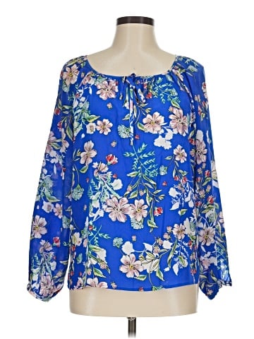 Yumi Kim Long Sleeve Silk Top (view 1)