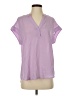 Cynthia Steffe 100% Polyester Purple Short Sleeve Blouse Size S - photo 1