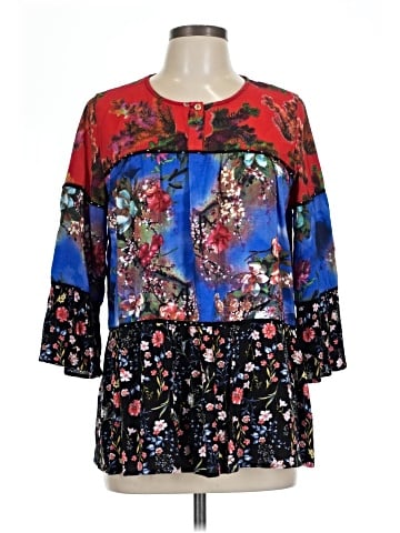 Calessa 3/4 Sleeve Blouse (view 1)