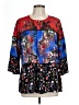 Calessa 100% Rayon Blue 3/4 Sleeve Blouse Size L - photo 1