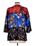 Calessa 100% Rayon Blue 3/4 Sleeve Blouse Size L - photo 2