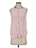 BeachLunchLounge Stripes Red Sleeveless Button-Down Shirt Size S (estimated) - photo 1