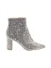 Betsey Johnson Silver Ankle Boots Size 9 1/2 - photo 1