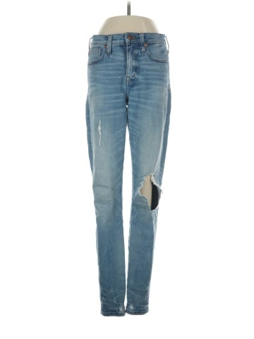 Madewell 9" High-Rise Skinny Jeans: Destructed-Hem Edition (view 1)