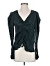 Parker Teal Long Sleeve Blouse Size S - photo 1
