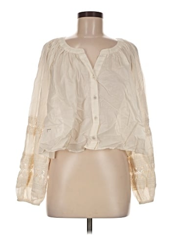 Aerie Long Sleeve Blouse (view 1)