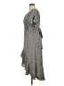 Max Studio Polka Dots Gray Casual Dress Size XL - photo 5