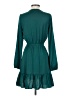 Express 100% Polyester Solid Teal Casual Dress Size XS - photo 2