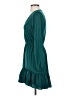 Express 100% Polyester Solid Teal Casual Dress Size XS - photo 5