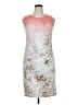 Calvin Klein Graphic Ivory Pink Cocktail Dress Size 0X - photo 1