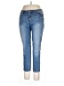 Jennifer Lopez Solid Blue Jeans Size 10 - photo 1