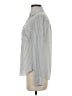 Express Outlet 100% Polyester Stripes Gray Long Sleeve Blouse Size XS - photo 5