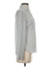 Express Outlet 100% Polyester Stripes Gray Long Sleeve Blouse Size XS - photo 4