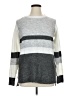 Pink Clover Color Block Gray Pullover Sweater Size 1X - photo 1