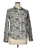 Talbots Floral Gray Long Sleeve Blouse Size 16 - photo 1