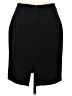 Halston Solid Black Formal Skirt Size 12 - photo 2