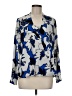 The Limited 100% Polyester Blue Long Sleeve Blouse Size M - photo 1