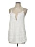 Athleta 100% Polyester White Sleeveless Blouse Size L - photo 1