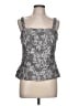 Alex Evenings 100% Polyester Silver Sleeveless Top Size L - photo 1