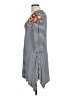 Caite Stripes Gray Casual Dress Size L - photo 5