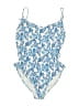 Lilly Pulitzer Paisley Blue One Piece Swimsuit Size 10 - photo 1