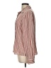 Covington 100% Polyester Stripes Red Long Sleeve Blouse Size L - photo 5