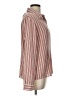 Covington 100% Polyester Stripes Red Long Sleeve Blouse Size L - photo 4