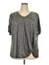 Democracy Gray Short Sleeve Top Size 3X - photo 1