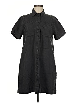 madewell black denim shirt dress Denim Babydoll Shirtdress in Washed Black