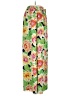 Bill Blass 100% Polyester Floral Green Casual Pants Size M - photo 1