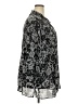 Catherines 100% Polyester Paisley Black 3/4 Sleeve Blouse Size 3X - photo 4
