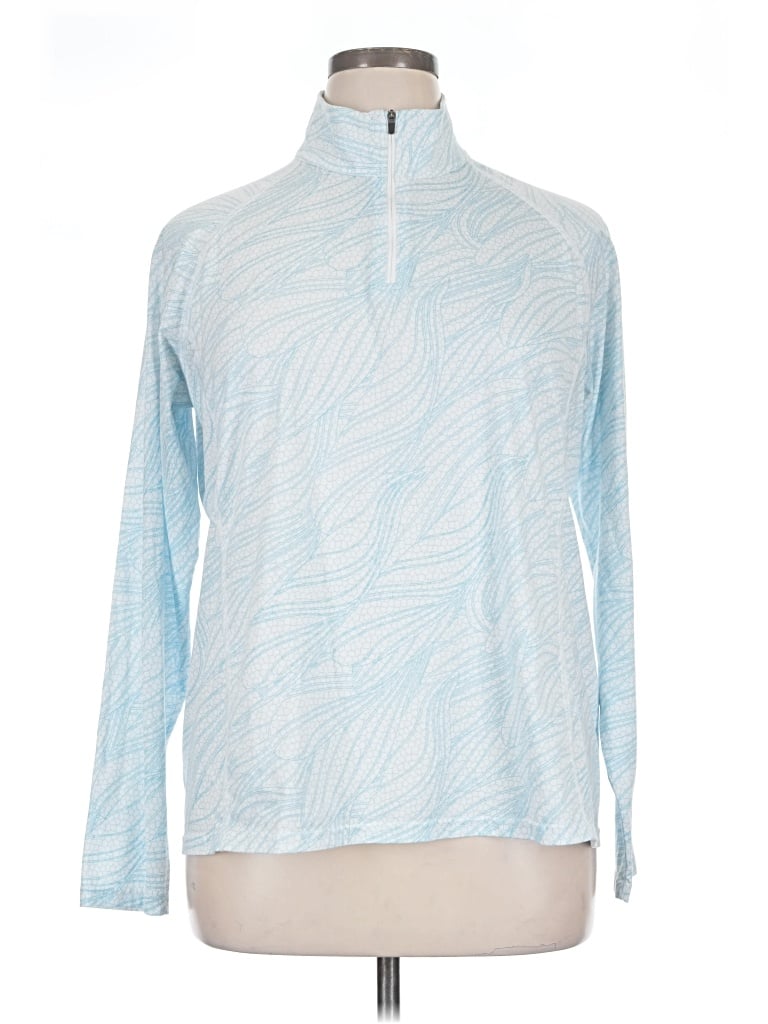 Pre-owned Orvis Long Sleeve Turtleneck In Blue