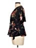 Monteau 100% Polyester Black Short Sleeve Blouse Size L - photo 5