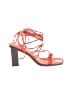 FRAME 100% Leather Orange Sandals Size EU 38 1/2 - photo 1