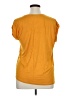 Papermoon 100% Polyester Yellow Short Sleeve Blouse Size XL - photo 2