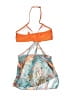 Unbranded Tropical Orange Swimsuit Top Size 0XL - photo 2