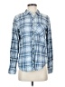Maurices 100% Cotton Plaid Blue Long Sleeve Button-Down Shirt Size XS - photo 1