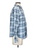 Maurices 100% Cotton Plaid Blue Long Sleeve Button-Down Shirt Size XS - photo 4