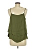 Left Coast by Dolan Solid Green Sleeveless Blouse Size M - photo 2