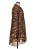 Zara Basic Animal Print Brown Casual Dress Size L - photo 4