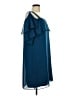 Thalia Sodi 100% Polyester Solid Blue Cocktail Dress Size L - photo 4