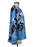 Jennifer Lopez 100% Polyester Blue Long Sleeve Blouse Size M - photo 4