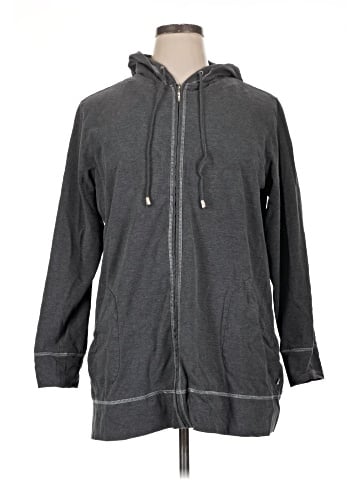 Zenergy by Chico's Zip Up Hoodie (view 1)