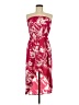 Angie 100% Polyester Tropical Pink Cocktail Dress Size M - photo 1