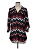 rue21 100% Polyester Chevron-herringbone Red 3/4 Sleeve Blouse Size S - photo 1