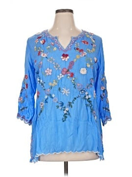 Johnny Was 3/4 Sleeve Blouse