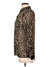 Eden & Olivia 100% Polyester Animal Print Brown Long Sleeve Blouse Size L - photo 5