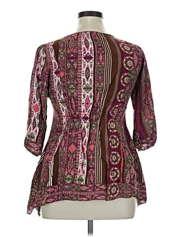 One World 3/4 Sleeve Blouse (view 2)